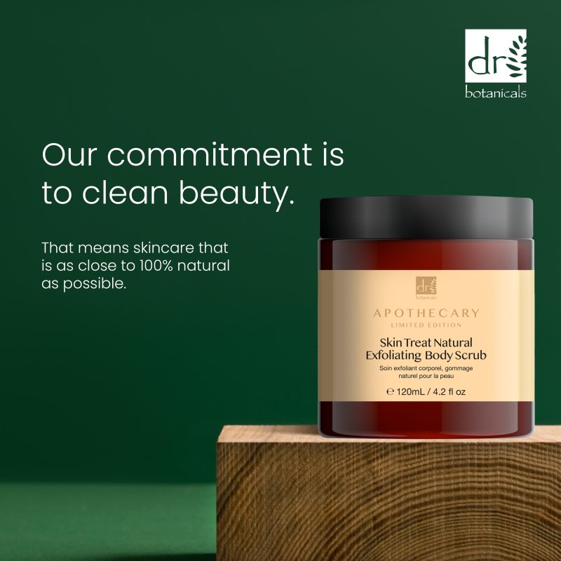 Dr Botanicals Skin Treat Natural Exfoliating Body Scrub 120ml