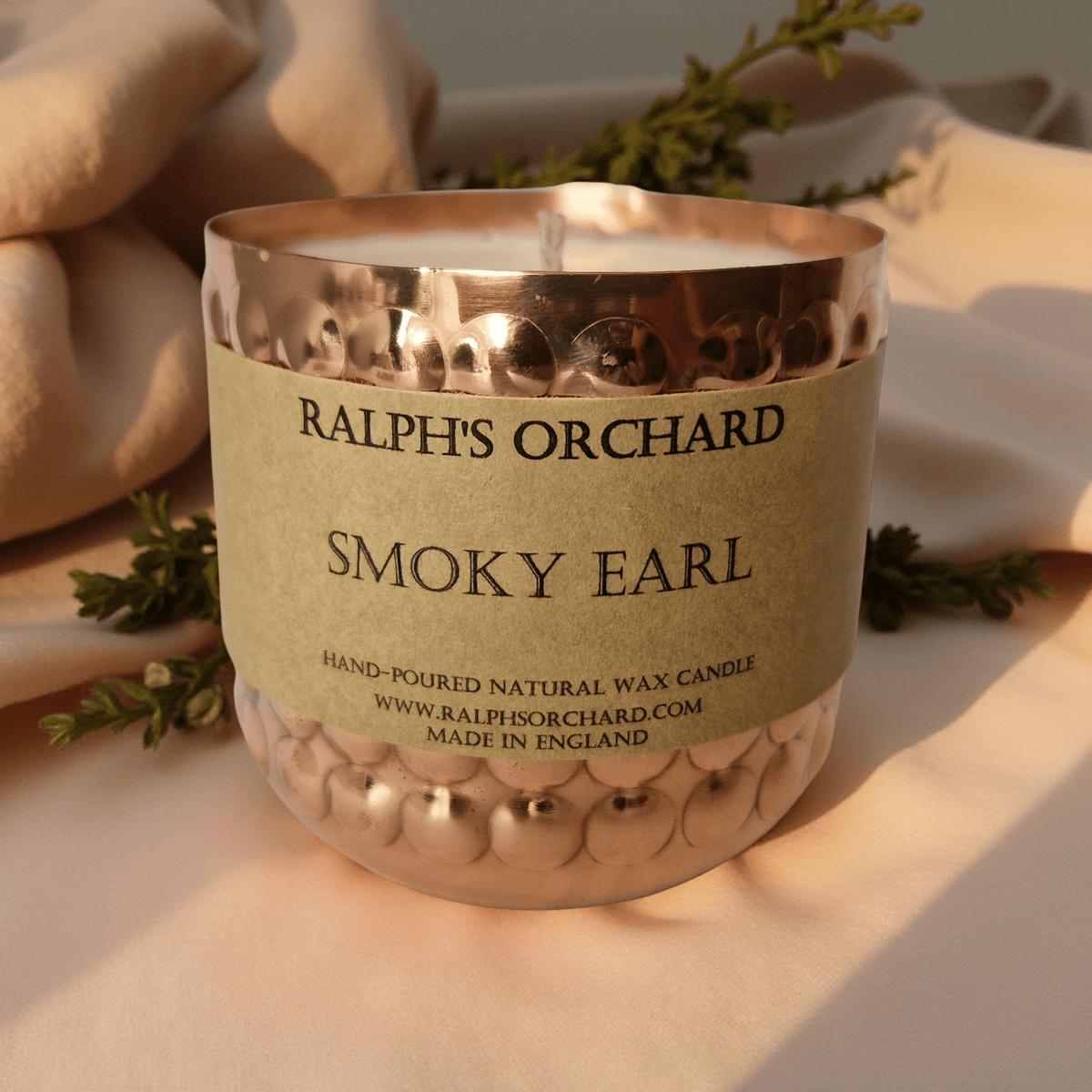 Ralph's Orchard Smoky Earl Scented Candle Decorative Copper