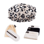 Shower & Spa Set - Various Prints Grey Leopard