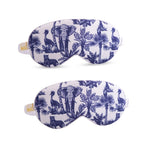 Satin Sleep Mask Twin Pack Sets - Various Designs Elephant