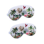 Satin Sleep Mask Twin Pack Sets - Various Designs Jungle