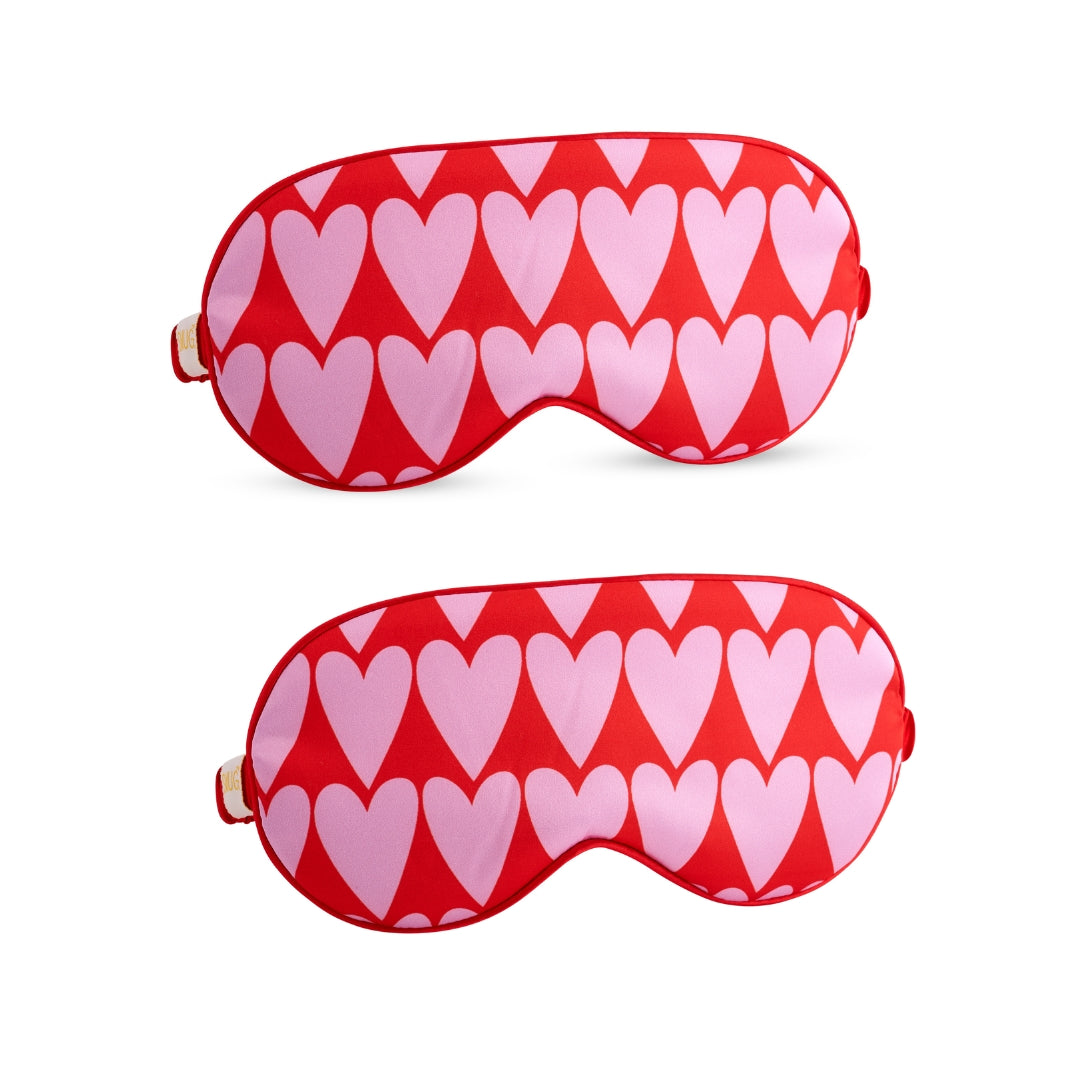 Satin Sleep Mask Twin Pack Sets - Various Designs Longheart