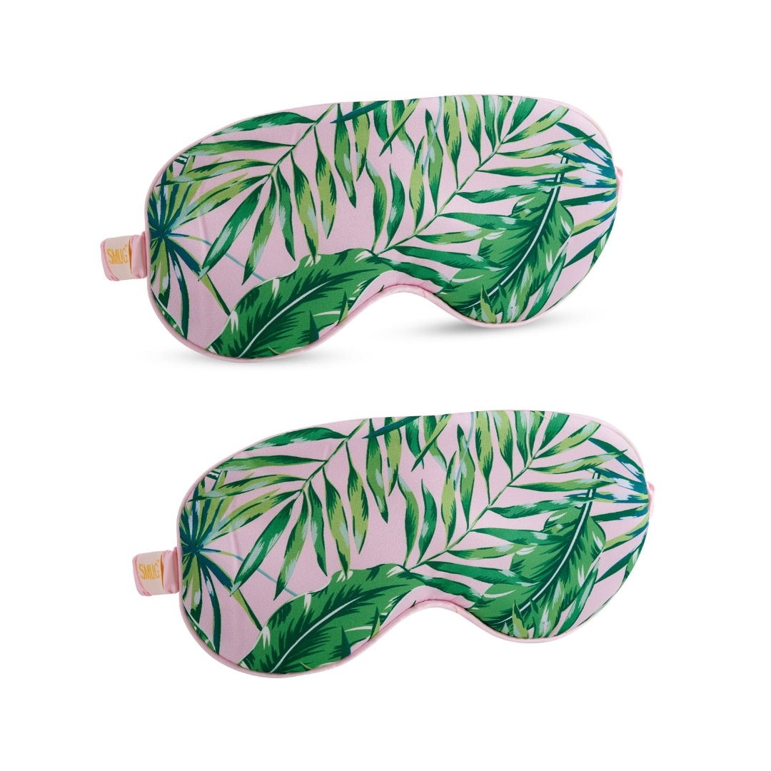 Satin Sleep Mask Twin Pack Sets - Various Designs Palm