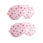 Satin Sleep Mask Twin Pack Sets - Various Designs Peachy