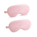 Satin Sleep Mask Twin Pack Sets - Various Designs Pink