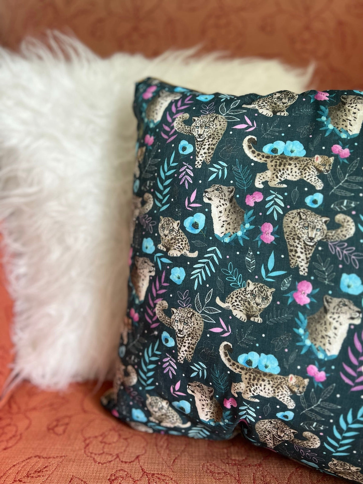 Snow Leopard Cushion Cover
