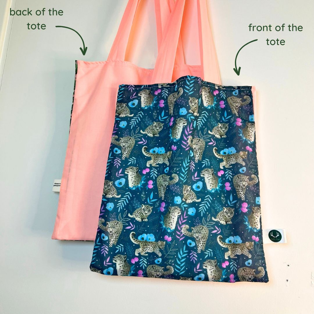 Snow Leopard Tote Bag