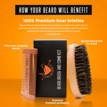 Mission Beard Soft Bristle Beard, Brush & Comb Kit