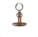 Solid Wooden Robot Moon Desk Bedroom Bedside Living Room Lamp