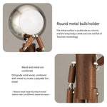 Solid Wooden Robot Moon Desk Bedroom Bedside Living Room Lamp