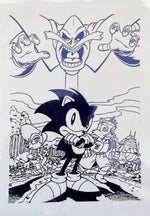 Sonic The Hedgehog Foil Print