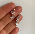 Spring Floral Rose Gold Earrings