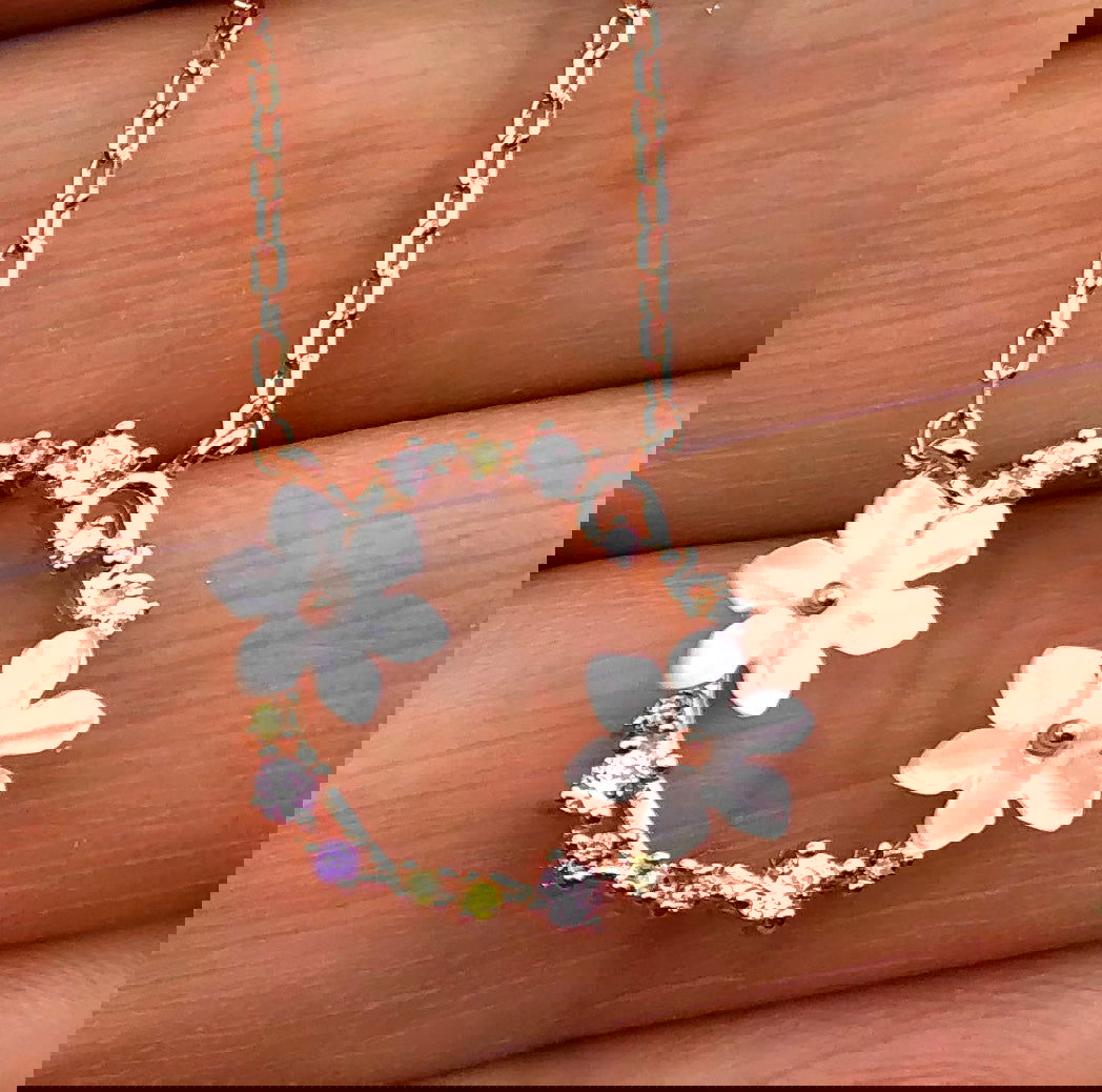 Spring Flower Necklaces