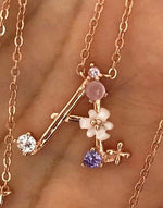 Spring letters- Initials - Rose gold plated silver A