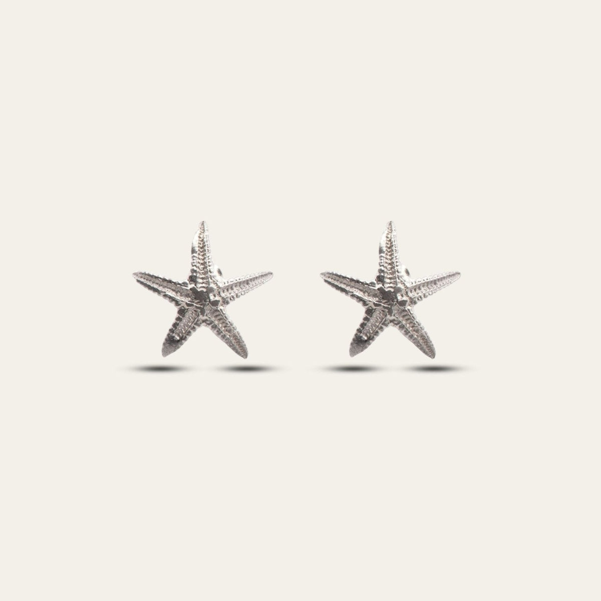 Dainty London Dainty Silver Starfish Studs