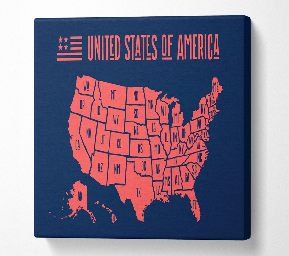 States Of America 1 Square