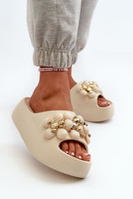 Step In Style Lightweight Foam Flip-Flops with Embellished Straps