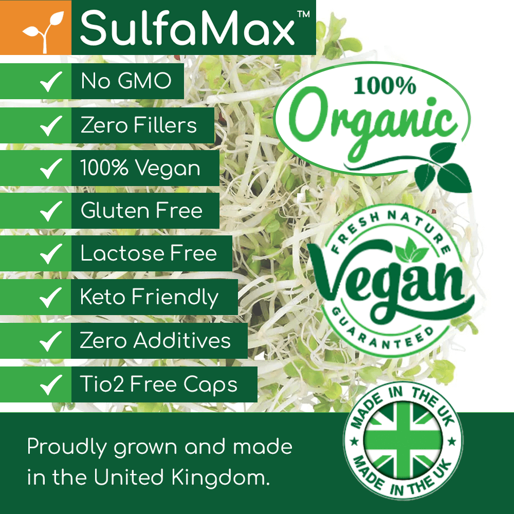 SulfaMax™ Organic Sulforaphane 1 Month Supply 60 Capsules