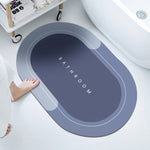 Super Absorbent Bathroom Magical Mat Oval Bath Mat-002 50X80CM 20X31in