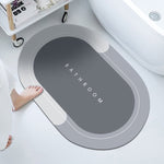 Super Absorbent Bathroom Magical Mat Oval Bath Mat-003 60X90CM 24X35in