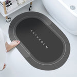 Super Absorbent Bathroom Magical Mat Oval Bath Mat-004 40X60CM 16X24in