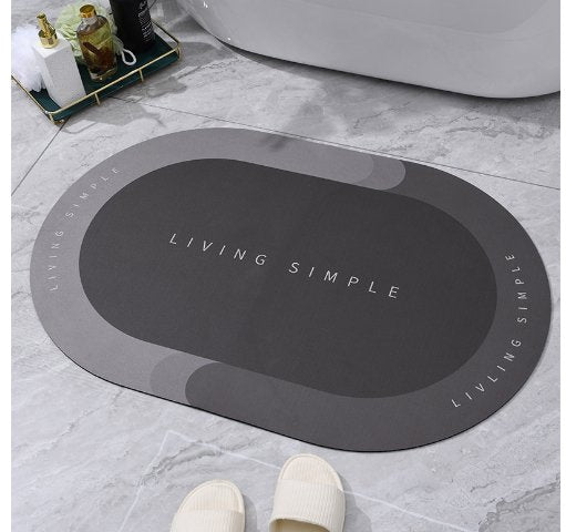 Super Absorbent Bathroom Magical Mat Oval Bath Mat-001 60X90CM 24X35in