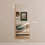 Takara- Full Length Leaner Gold Metal Rectangle Mirror - 150cm x 60cm