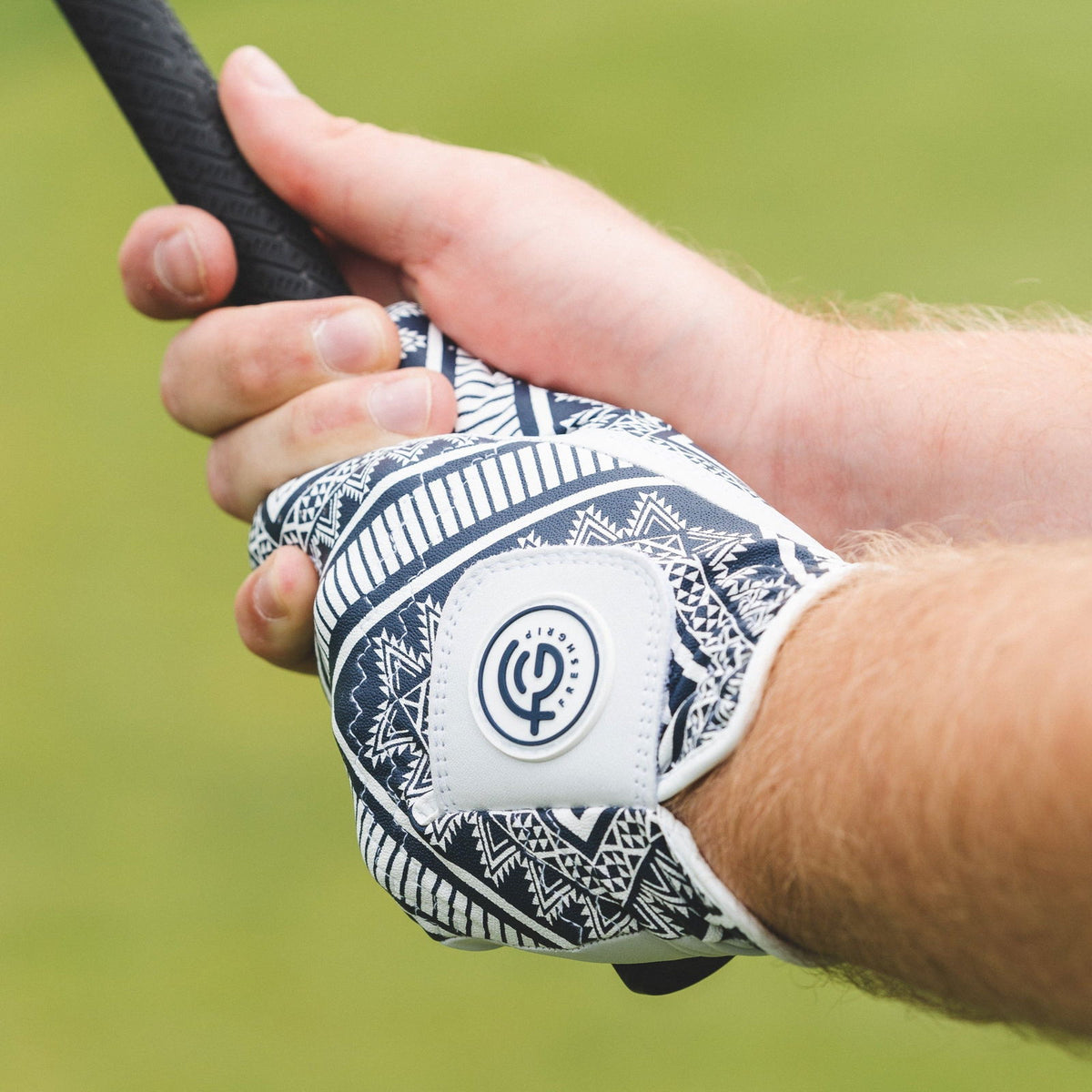 The Blue Aztec Golf Glove | Motif Collection