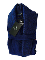 The Cotton Signature Bathrobe - Blue