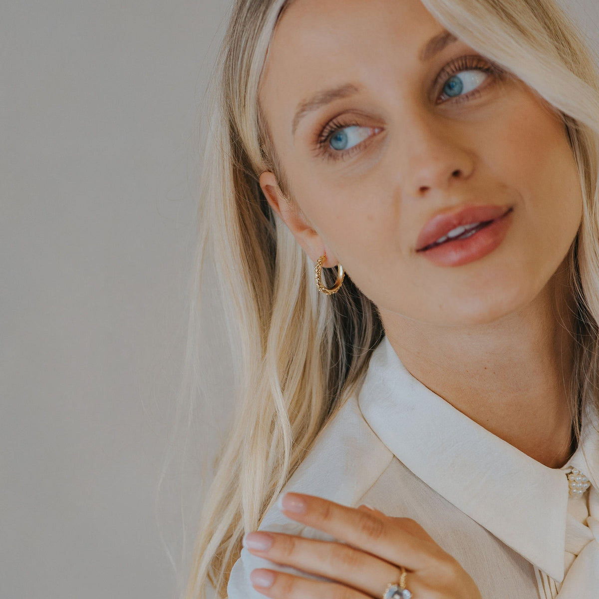 Dainty London The Gold Hebe Hoop Earrings