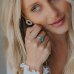 Dainty London Silver Sky Blue Topaz Ring - Aurelia