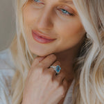 Dainty London Silver Sky Blue Topaz Ring - Aurelia
