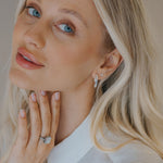 Dainty London The Silver Hebe Hoops