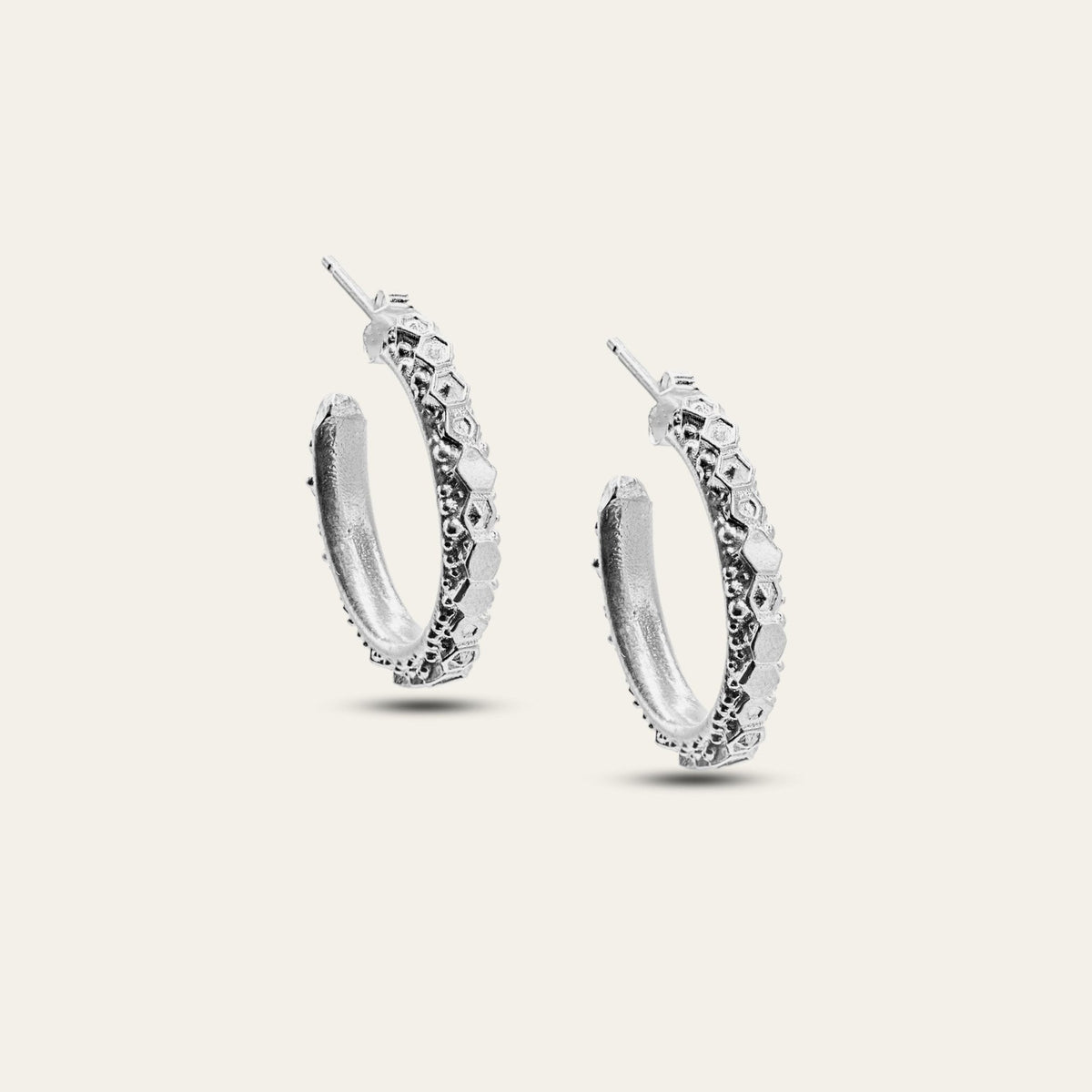 Dainty London The Silver Hebe Hoops