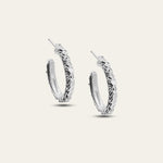 Dainty London The Silver Hebe Hoops