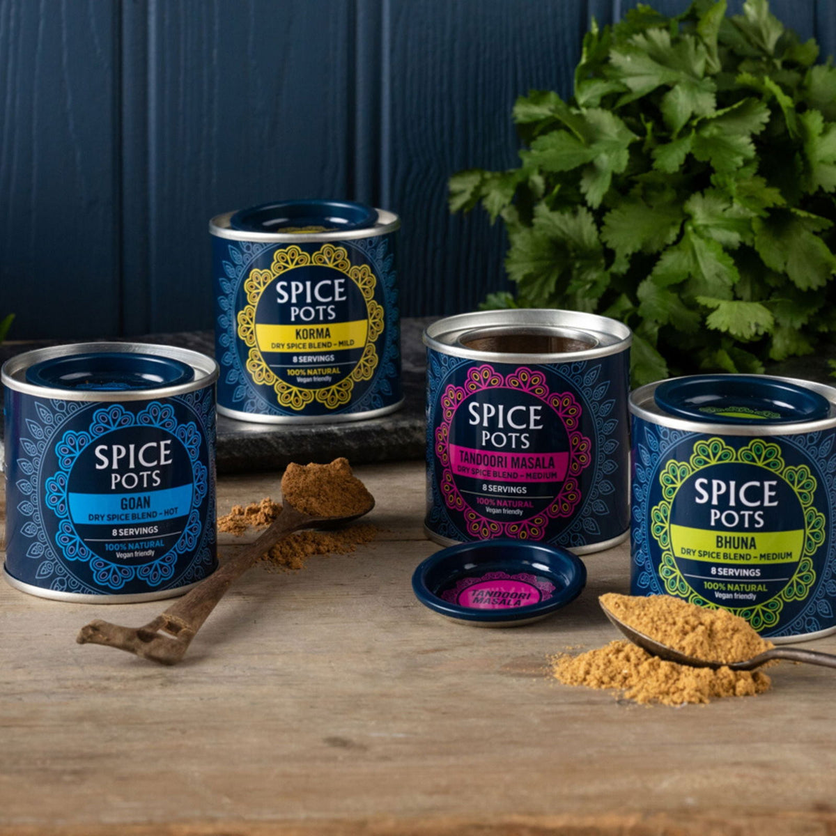 Spice Pots The Ultimate BBQ Seasoning Set - 4 Spices and 8 Easy BBQ Recipes