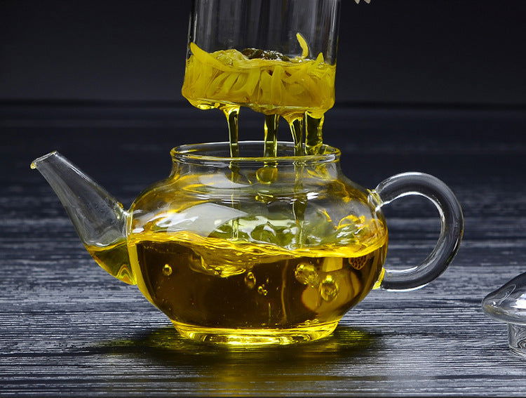 Thickened Borosilicate Glass Tea Set Teapot