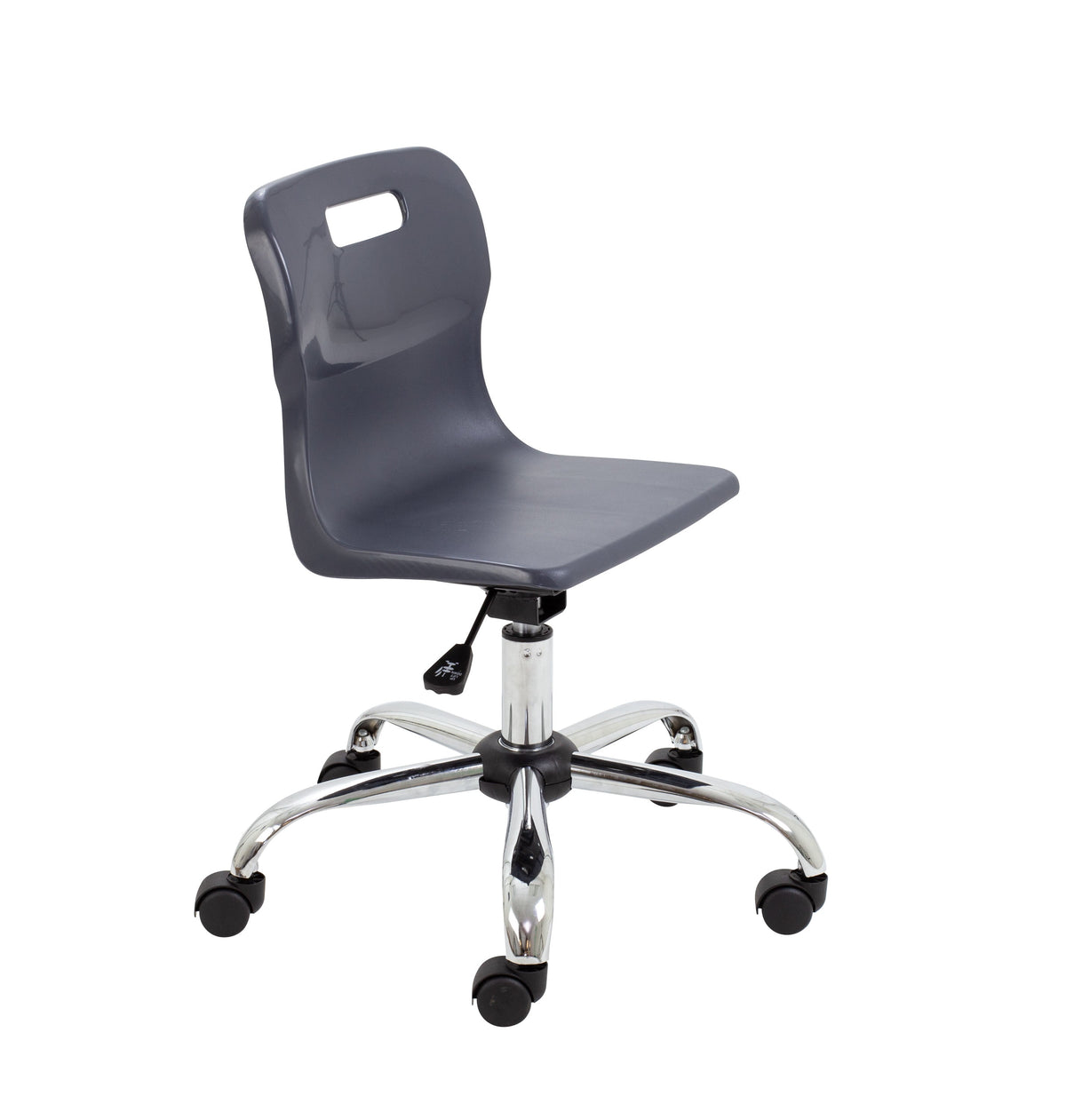Titan Swivel Junior Chair (365 to 435mm) Charcoal Castors