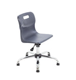 Titan Swivel Junior Chair (365 to 435mm) Charcoal Glides