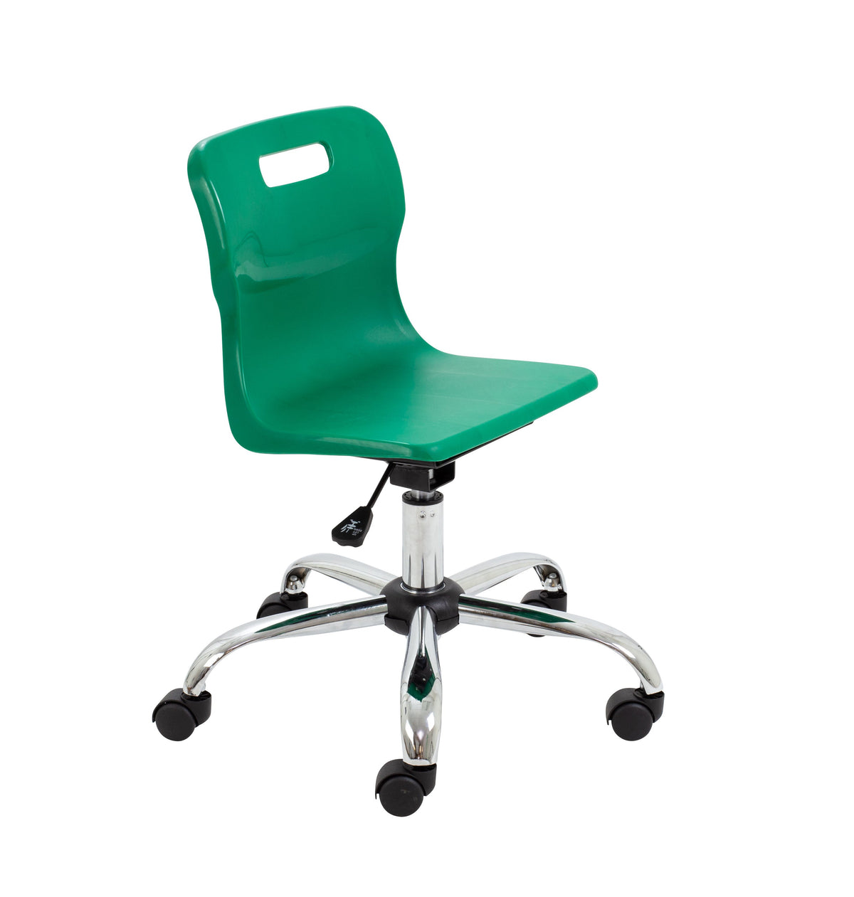 Titan Swivel Junior Chair (365 to 435mm) Green Castors