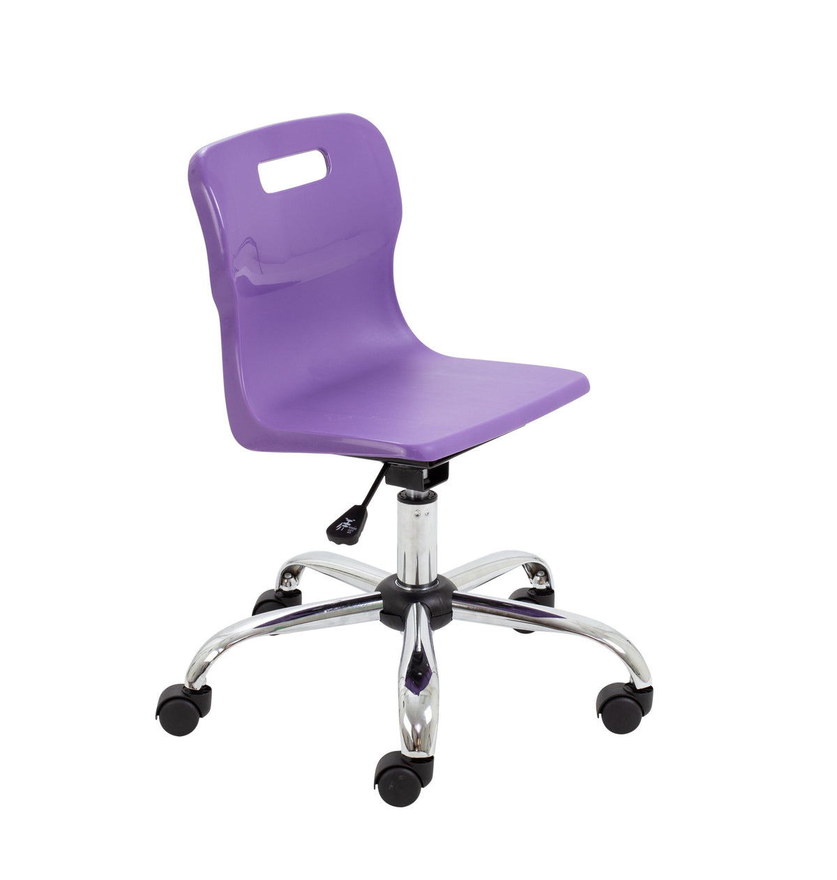 Titan Swivel Junior Chair (365 to 435mm) Purple Castors