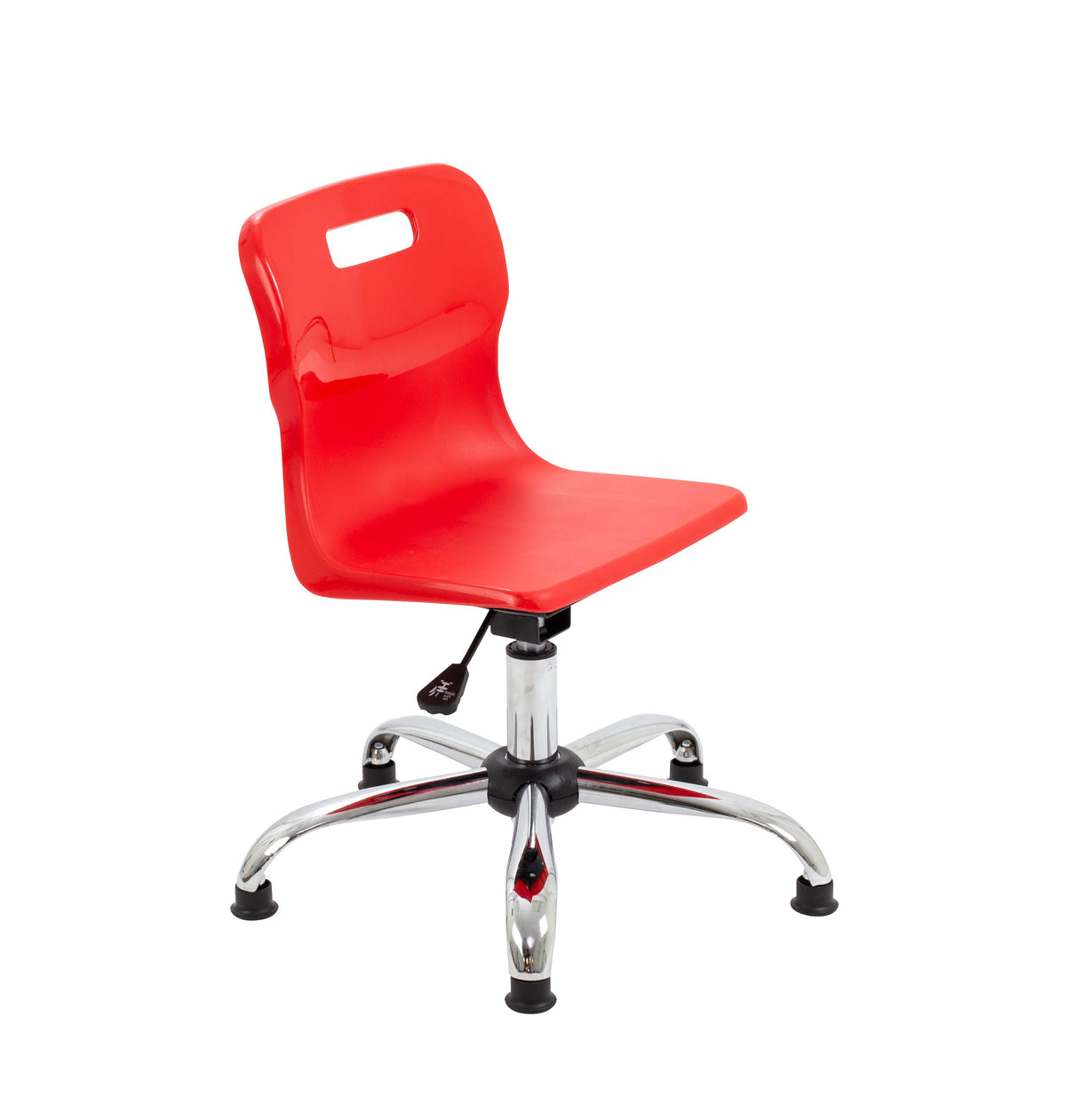 Titan Swivel Junior Chair (365 to 435mm) Red Glides