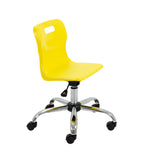 Titan Swivel Junior Chair (365 to 435mm) Yellow Castors