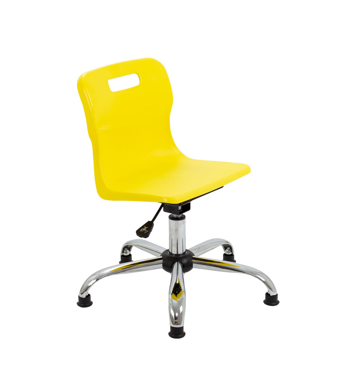 Titan Swivel Junior Chair (365 to 435mm) Yellow Glides