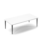 Trinity rectangular coffee table 1400 x 700mm white top