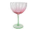 Set of Two Colourflow Coupe Wine Glasses