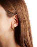Triple Threaded Gold Hoops