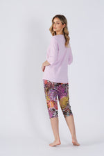 M-Max Tropical Print Pink 100% Cotton Pyjama Set