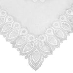 Tuscany Bistro Lace Vinyl Tablecloth / White
