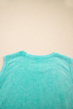 Two Piece Mineral Wash Cotton Loungewear Set